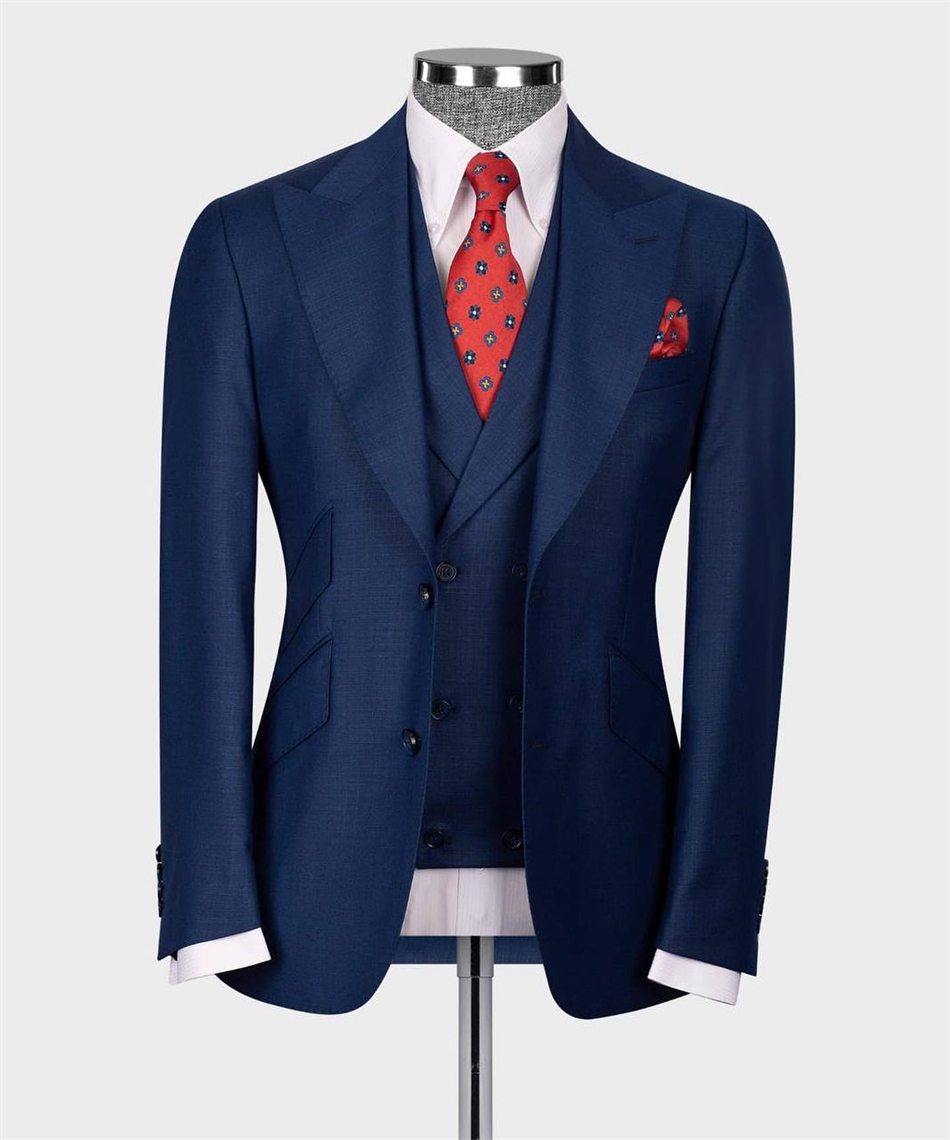 Men'S Formal Wear In Wedding - Esmoquin de boda clásico azul marino