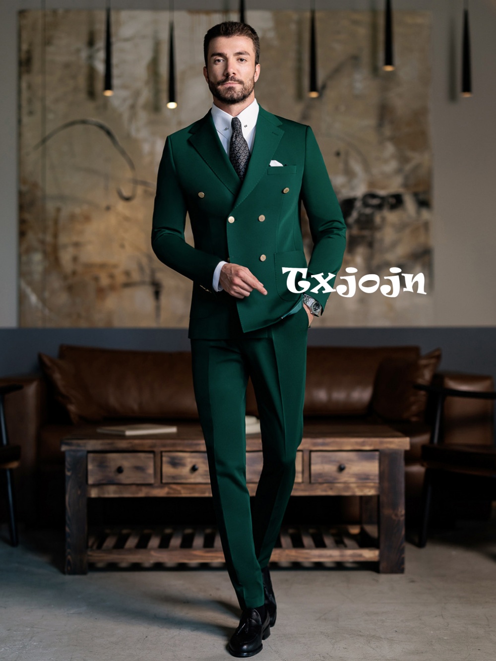 Men'S Formal Wear In Wedding - Traje Formal Verde para Hombre, Corte