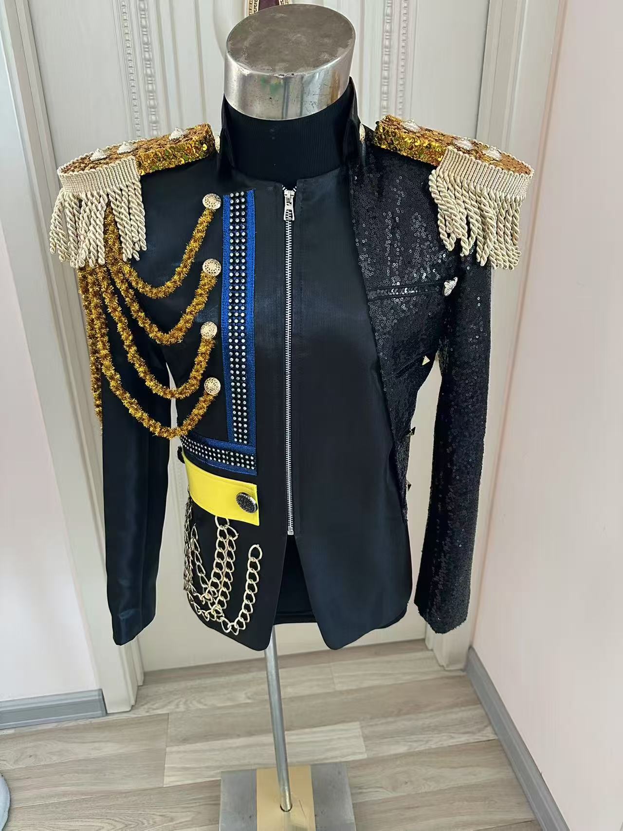 Men'S Formal Wear In Wedding - Nuevo Chaqueta real con borlas para