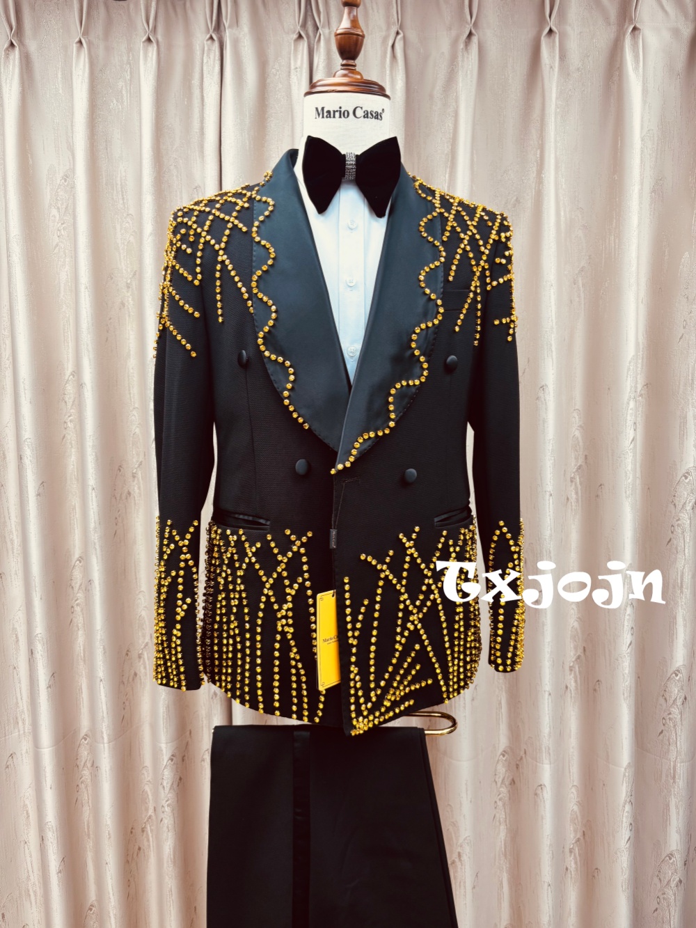 Men Formal Wear Clothes - Traje de Hombre con Cuentas Exquisitas,