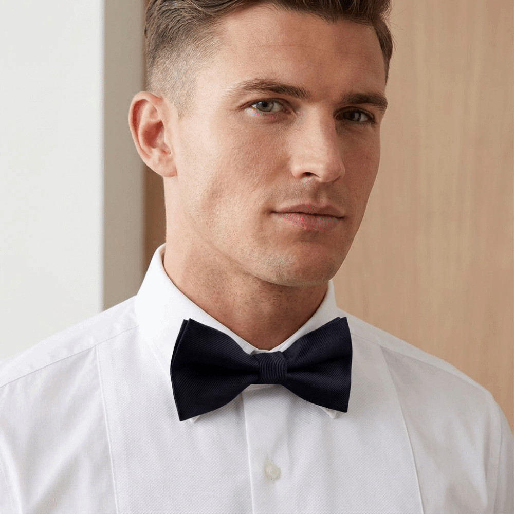 Men'S Formal Wear Ties - Corbata de Lazo de Color Sólido