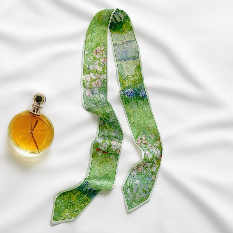 Silk Tie Woven - Pañuelo largo estampado para el pelo,