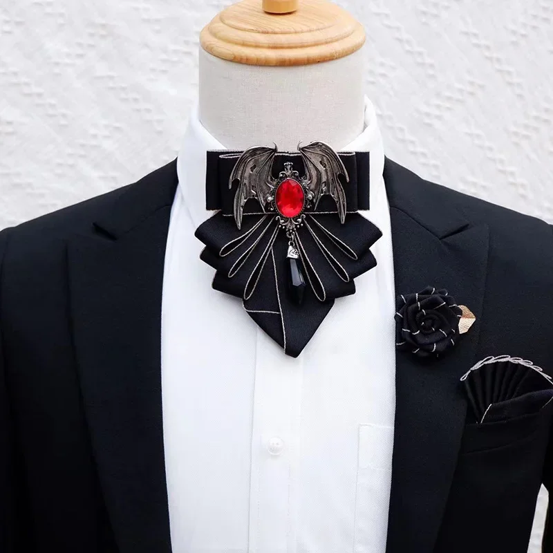 Korean Men Formal Wear - Conjunto de broche de pajarita para