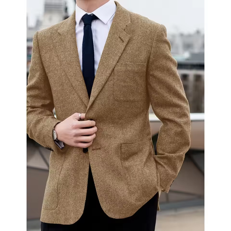 Elegant Formal Men'S Wear - Chaqueta Blazer de lana para hombre,