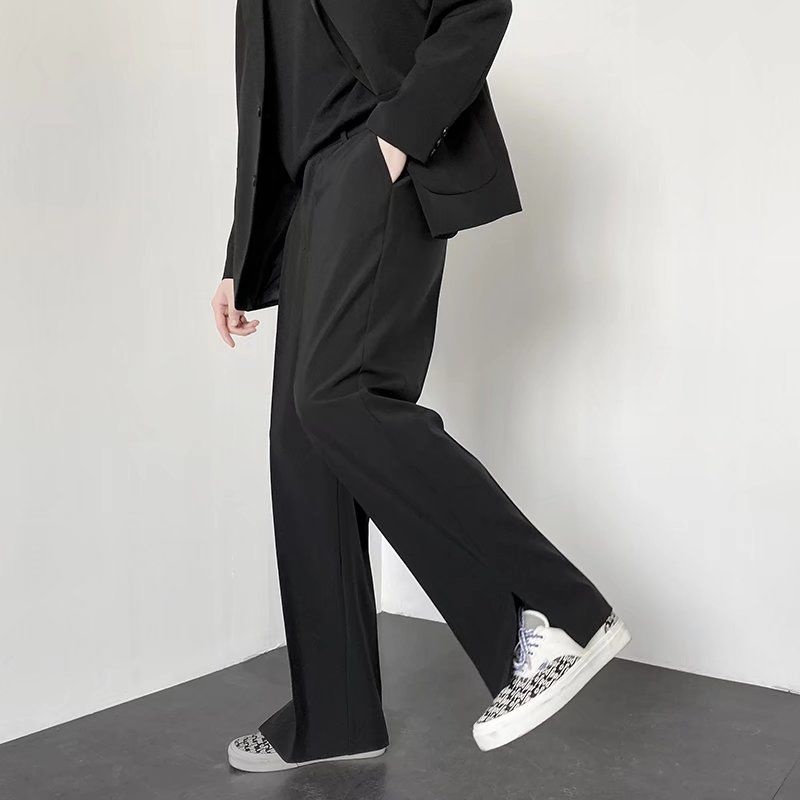 Pantalones de traje gris caqui - Korean Men Formal Wear reseña y precio