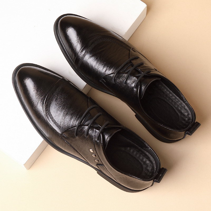 Zapatos Oxford de cuero con de - Formal Men Daily Wear Shoes reseña y precio