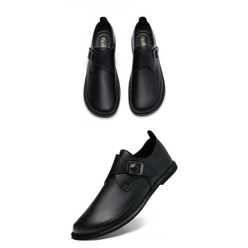 Zapatos Munk de cuero para hom - Formal Men Daily Wear Shoes reseña y precio