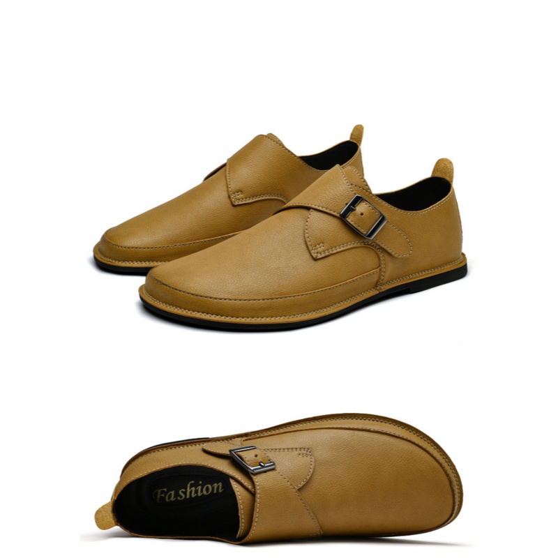 Zapatos Munk de cuero para hom - Formal Men Daily Wear Shoes reseña y precio