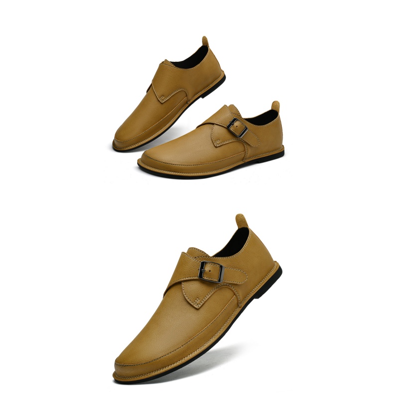 Zapatos Munk de cuero para hom - Formal Men Daily Wear Shoes reseña y precio