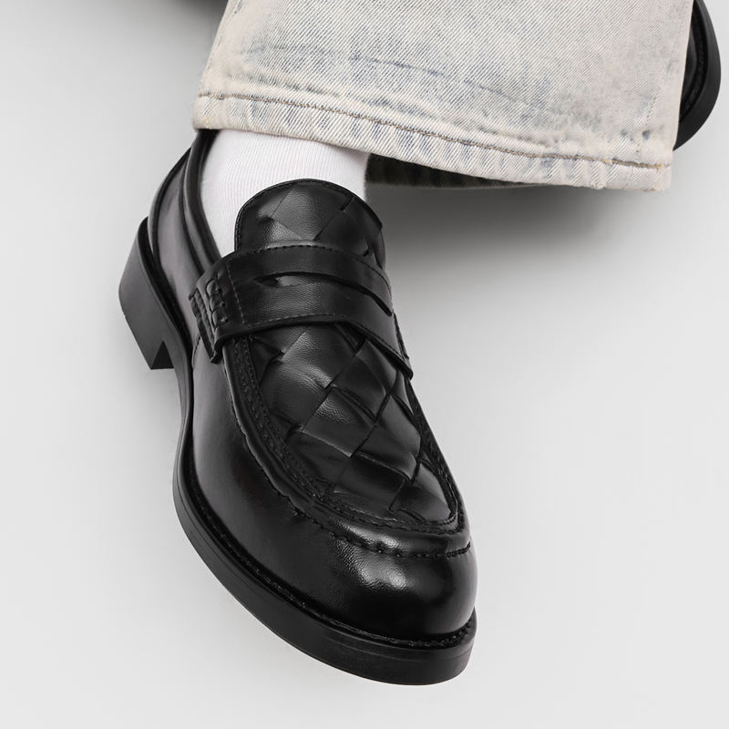 Mocasines tejidos a mano para  - Formal Men Daily Wear Shoes reseña y precio