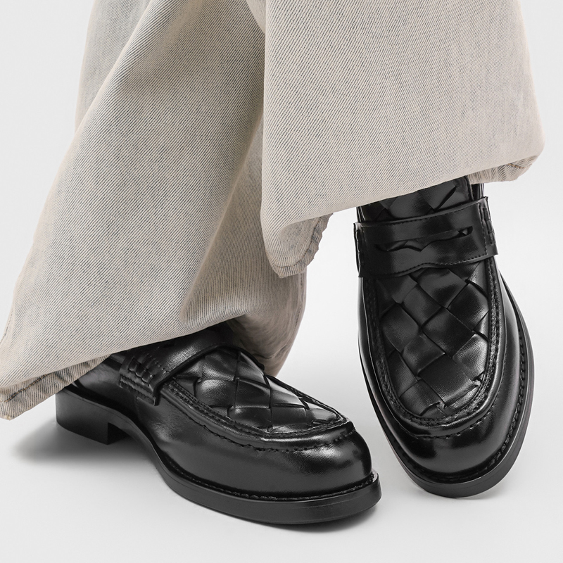 Mocasines tejidos a mano para  - Formal Men Daily Wear Shoes reseña y precio