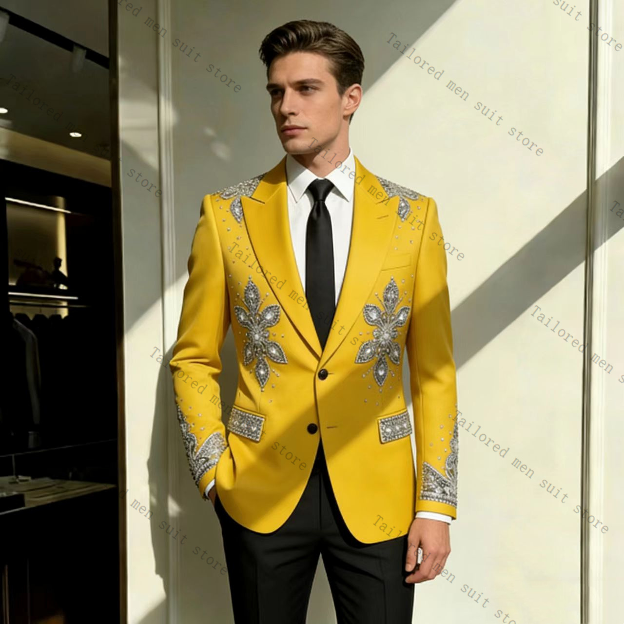 Traje Amarillo para Hombre, Co - Formal Wear For Men Yellow reseña y precio