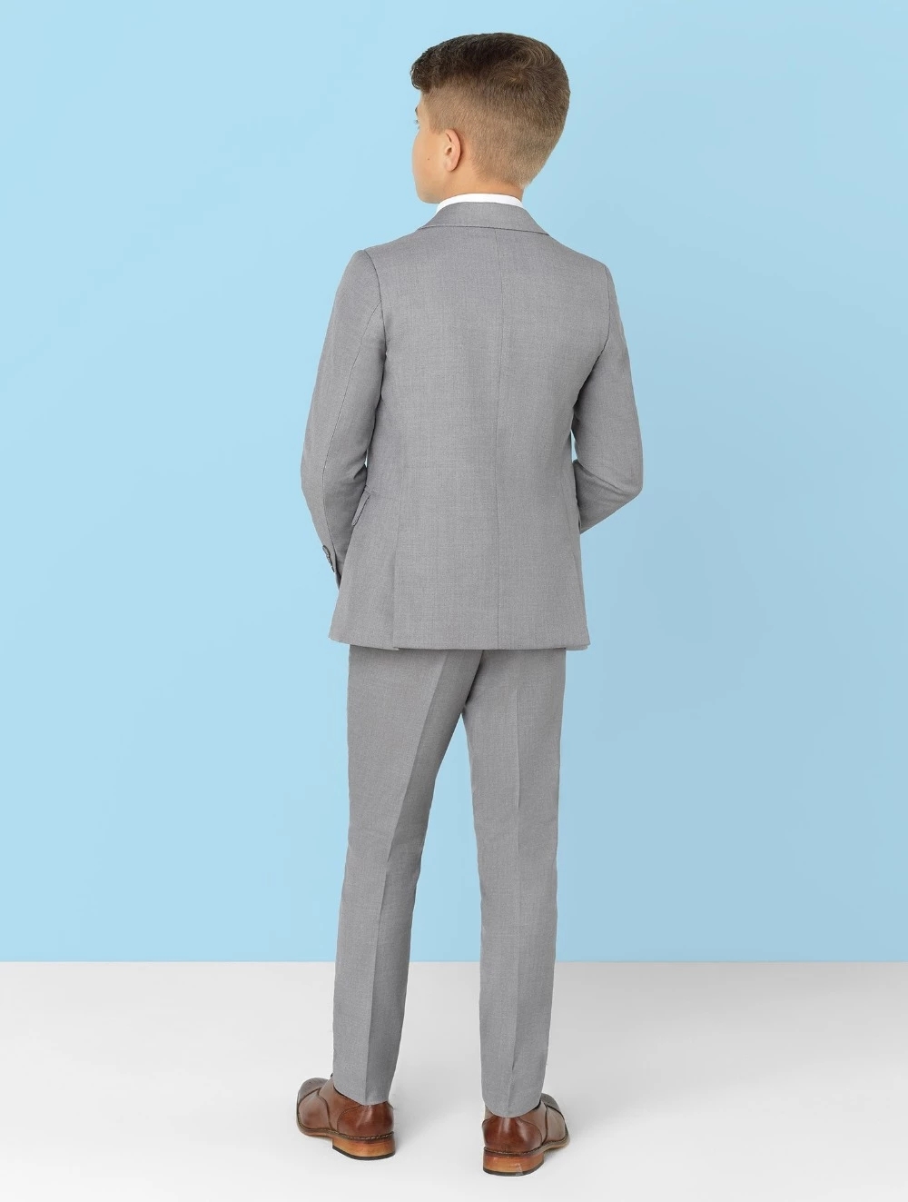 Traje gris claro con solapa de - Formal Wear For Men Kids reseña y precio