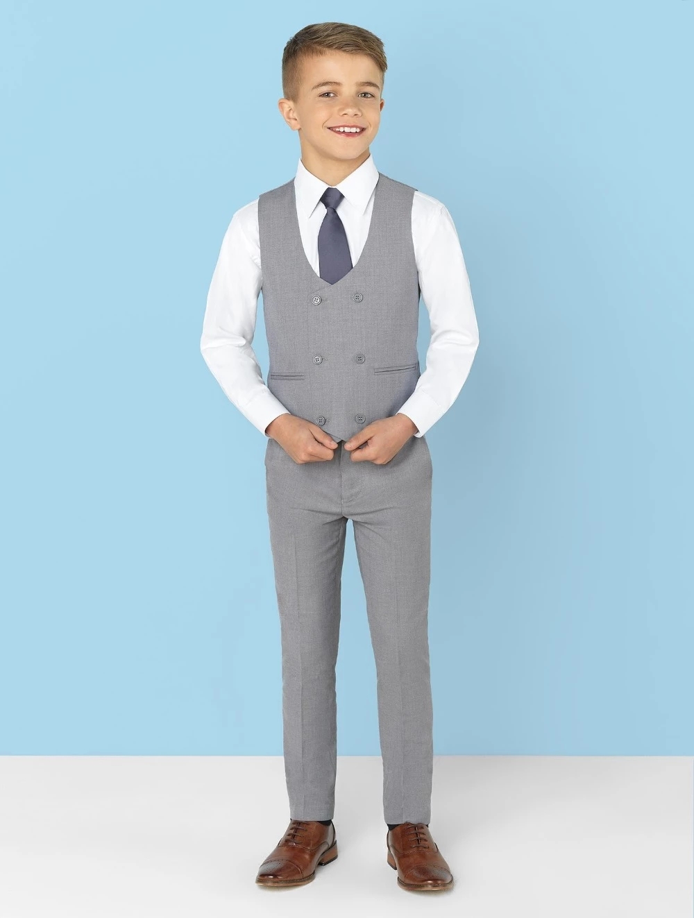 Traje gris claro con solapa de - Formal Wear For Men Kids reseña y precio