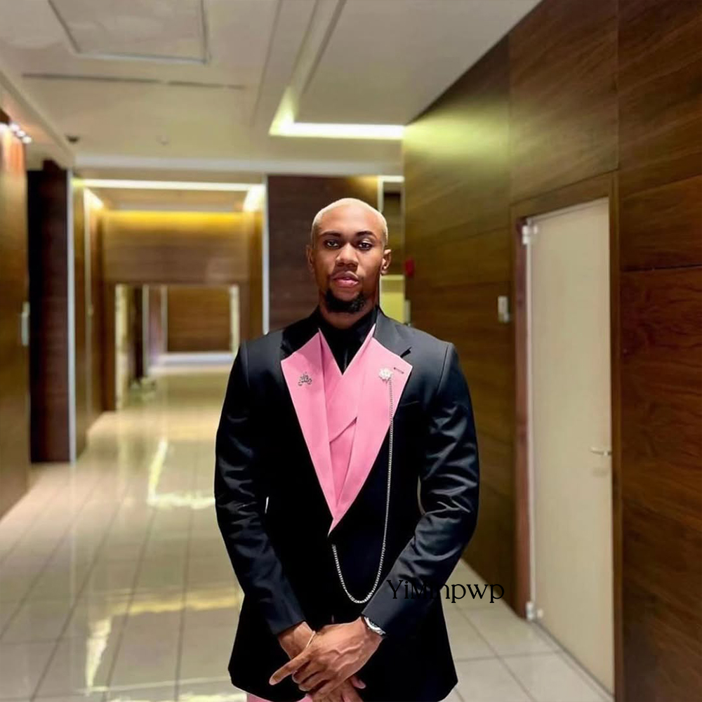 YiMinpwp-traje rosa bonito par - Men Formal Wear Clothes reseña y precio