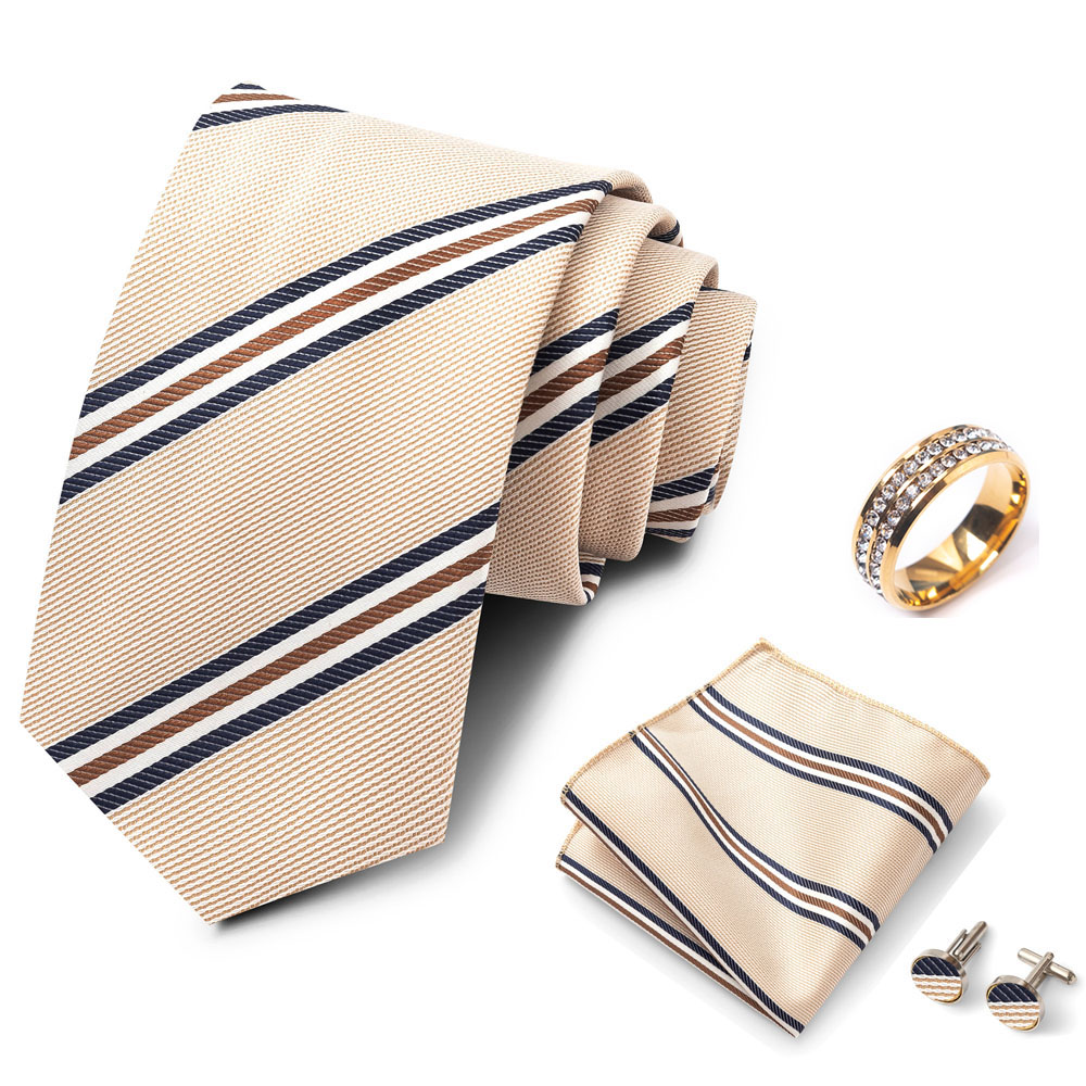 Conjunto de corbata a rayas pa - Men'S Formal Wear Ties reseña y precio