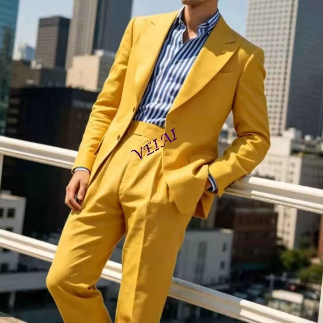 Traje de Lino Verde Salvia de  - Men'S Relaxed Formal Wear reseña y precio