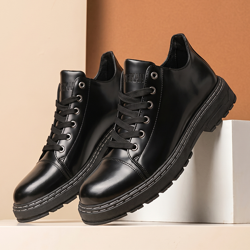Zapatos de cuero con cordones  - Formal Men Daily Wear Shoes reseña y precio