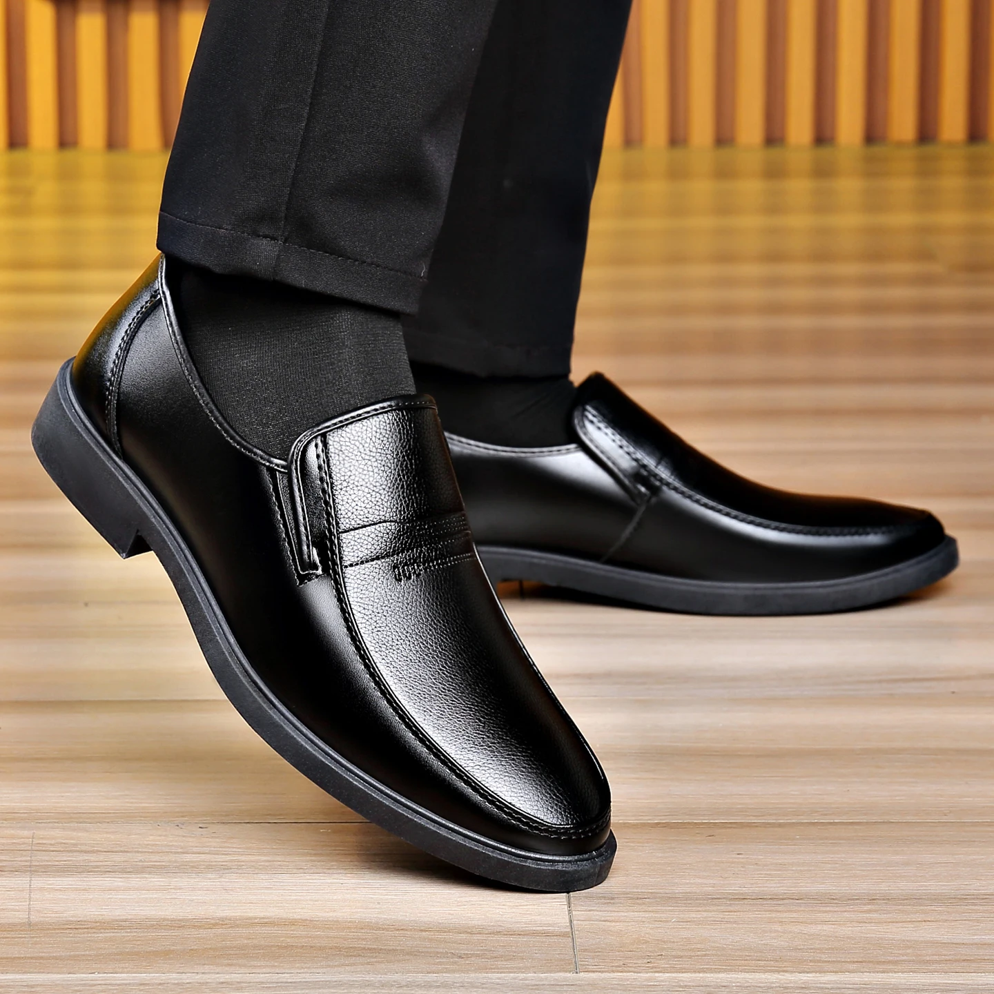 Zapatos de cuero formales para - Formal Men Daily Wear Shoes reseña y precio