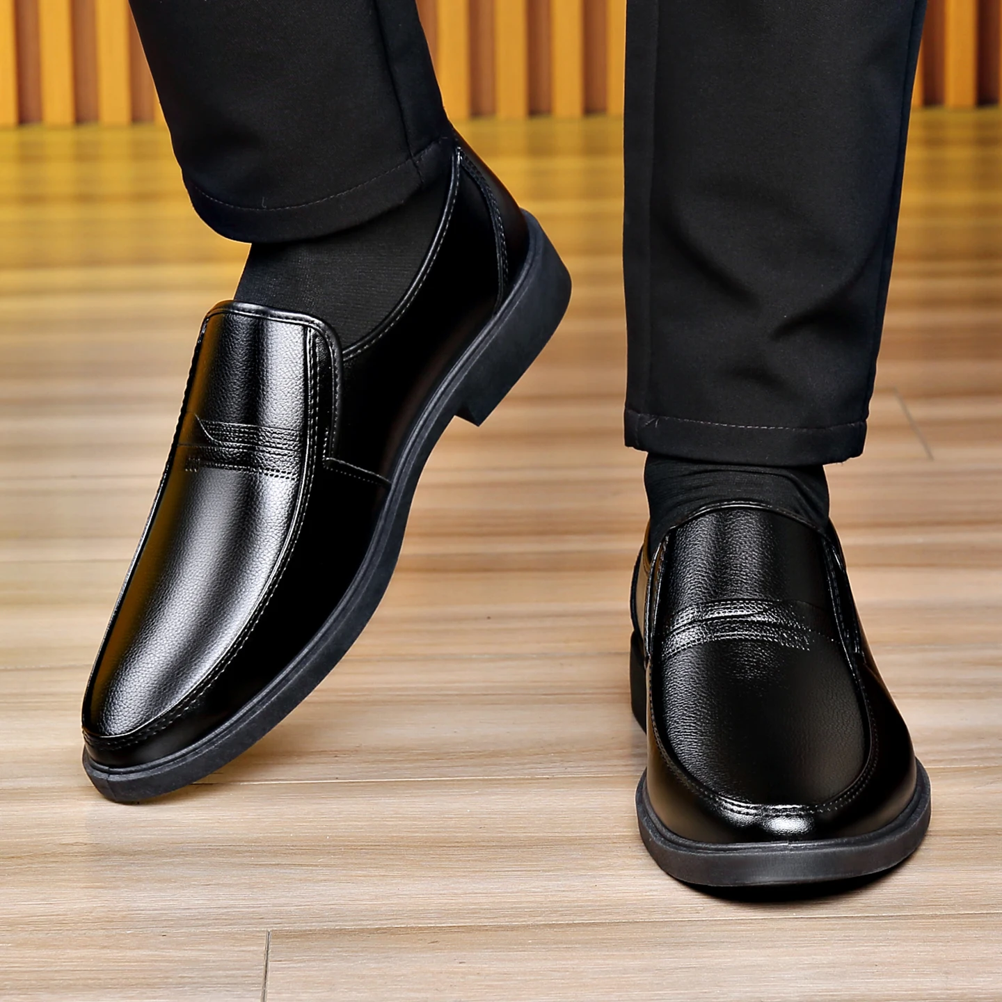 Zapatos de cuero formales para - Formal Men Daily Wear Shoes reseña y precio