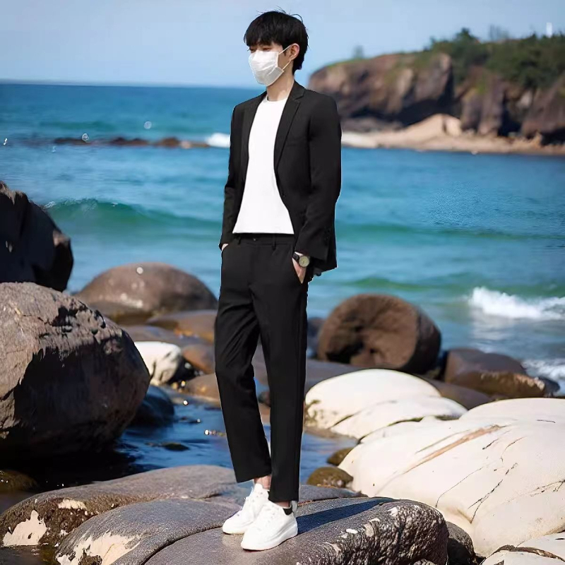 Conjunto de traje ligero de ve - Korean Men Formal Wear reseña y precio