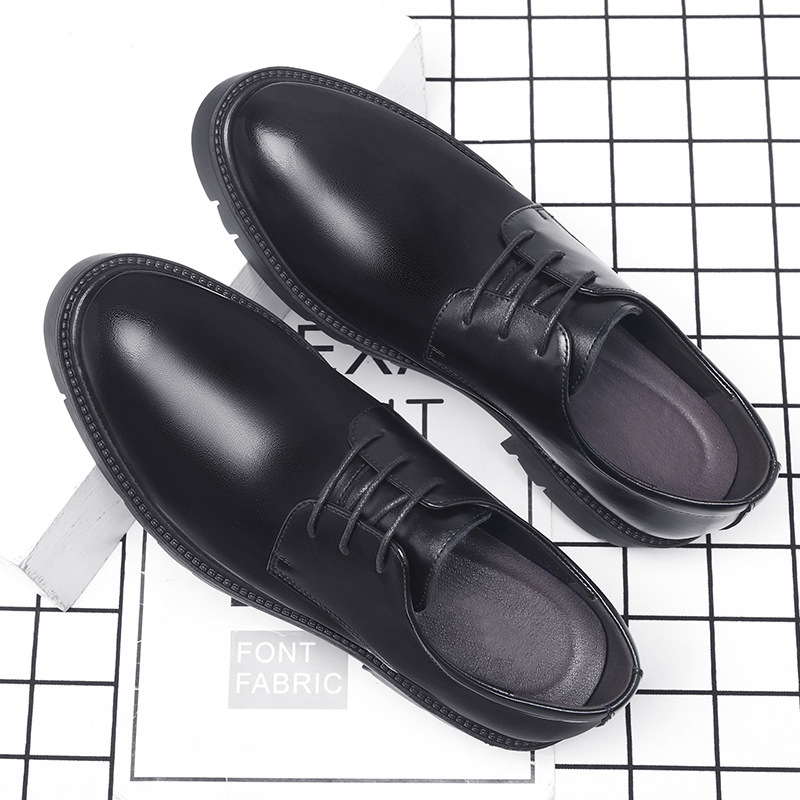 Zapatos de vestir de cuero neg - Formal Men Daily Wear Shoes reseña y precio