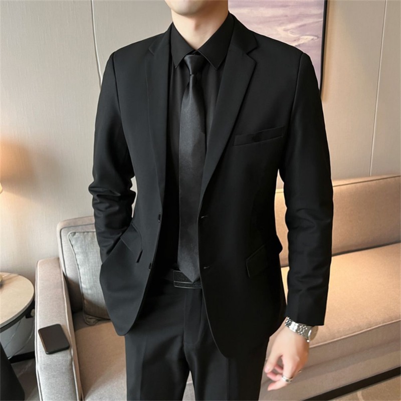 Conjunto de Traje Slim Fit de  - Korean Men Formal Wear reseña y precio