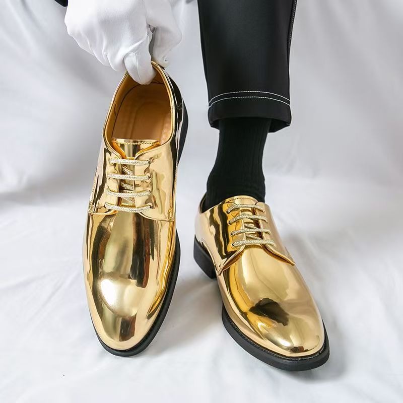 Zapatos de cuero puntiagudos d - Formal Men Daily Wear Shoes reseña y precio