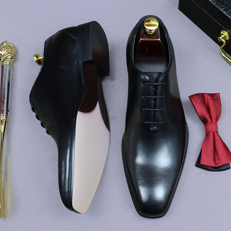 Zapatos Oxford de cuero genuin - Men'S Luxury Formal Wear Brands reseña y precio